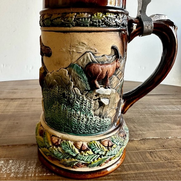 Beyer W. Germany Hand Painted Vintage Limited Edition Beer Stein Duck Rare New - Picture 2 of 10